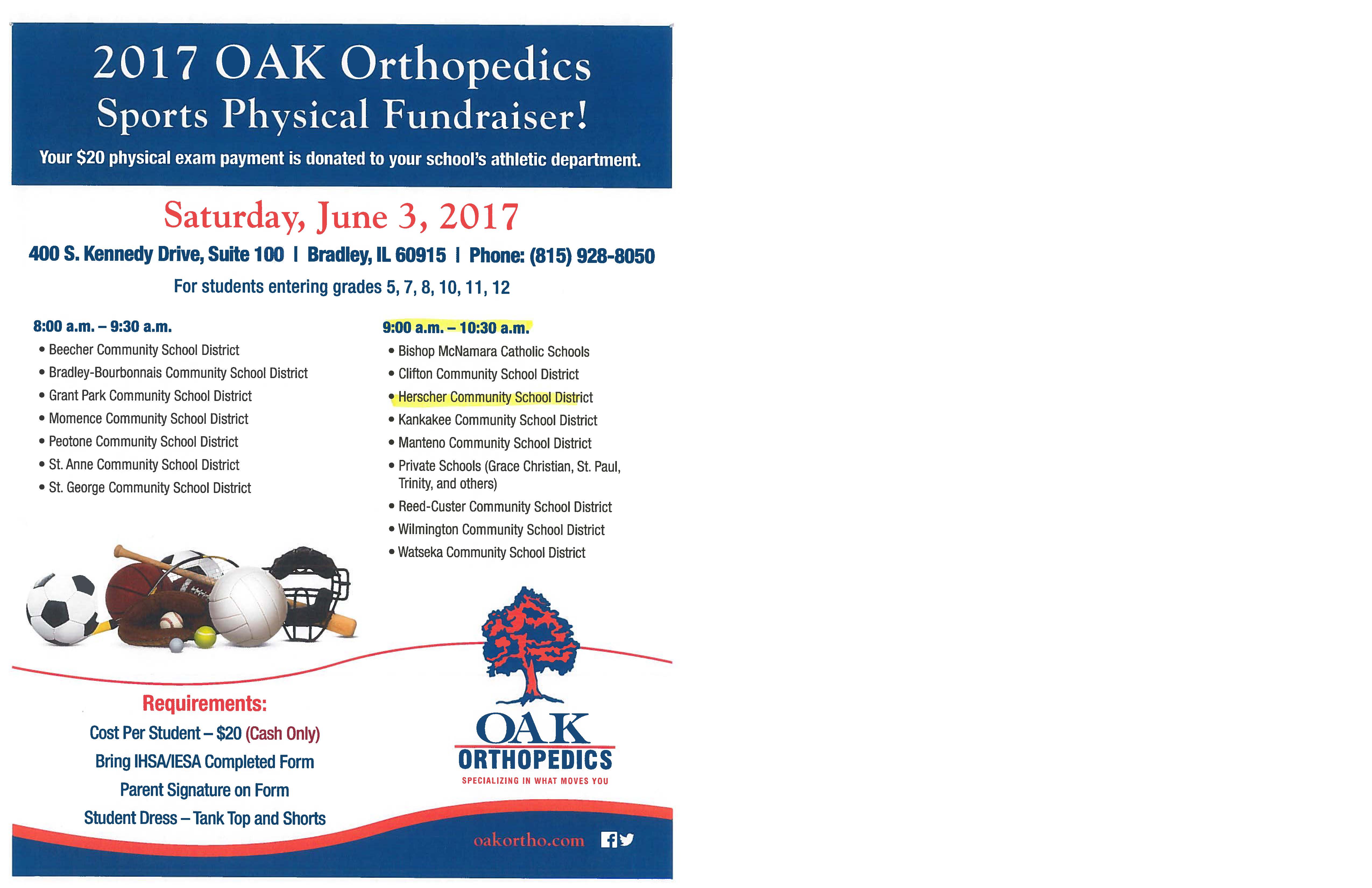 Oak Orthopedic Information